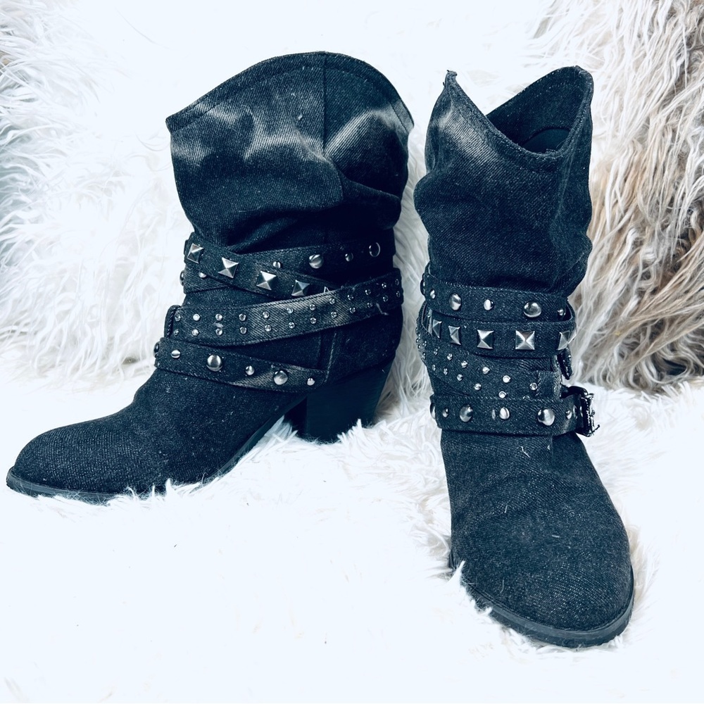 Report Western Grunge Studded Ankle Boots - Picture 3 of 12